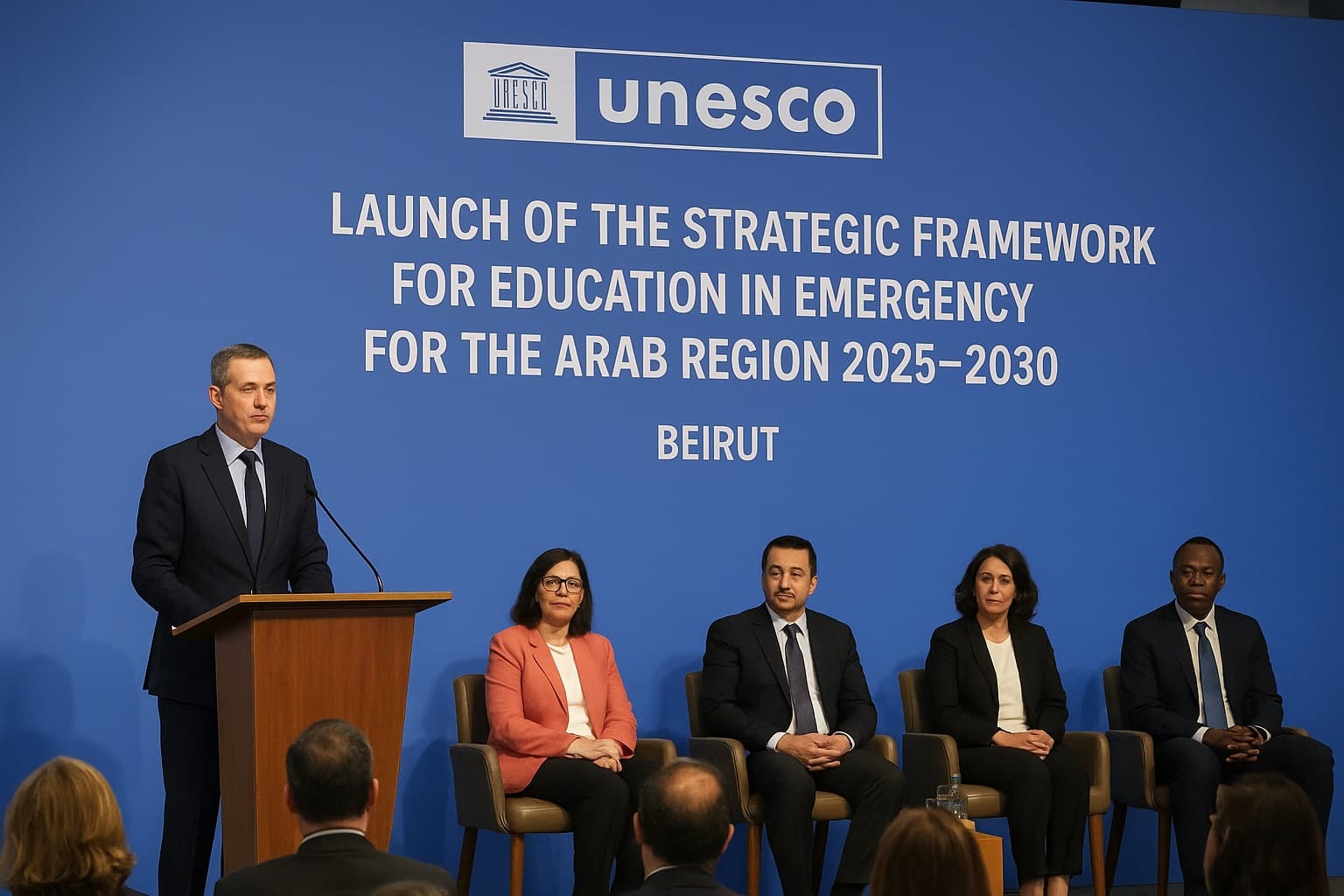 اليونسكو تطلق الإطار الاستراتيجي للتعليم في حالات الطوارئ للمنطقة العربية 2025–2030