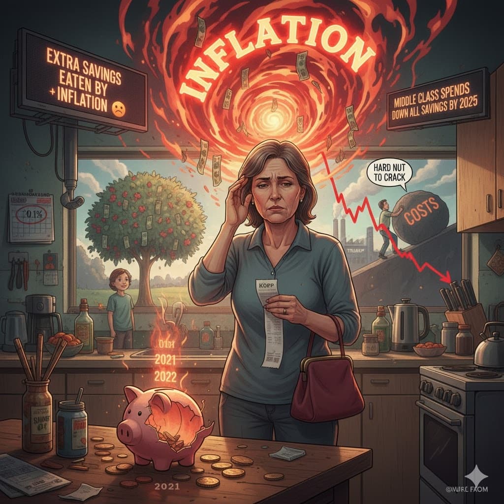 الطبقة الوسطى الأميركية تستنزف مدخراتها مع ارتفاع التضخم رغم وعود ترامب