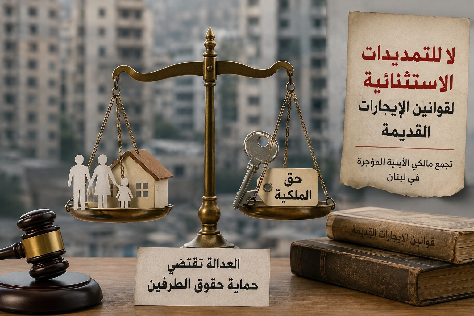 التجمع يطالب بتطبيق قانون الإيجارات فوراً وتحميل الدولة مسؤولية حماية المستأجرين وصون حقوق المالكين.AI