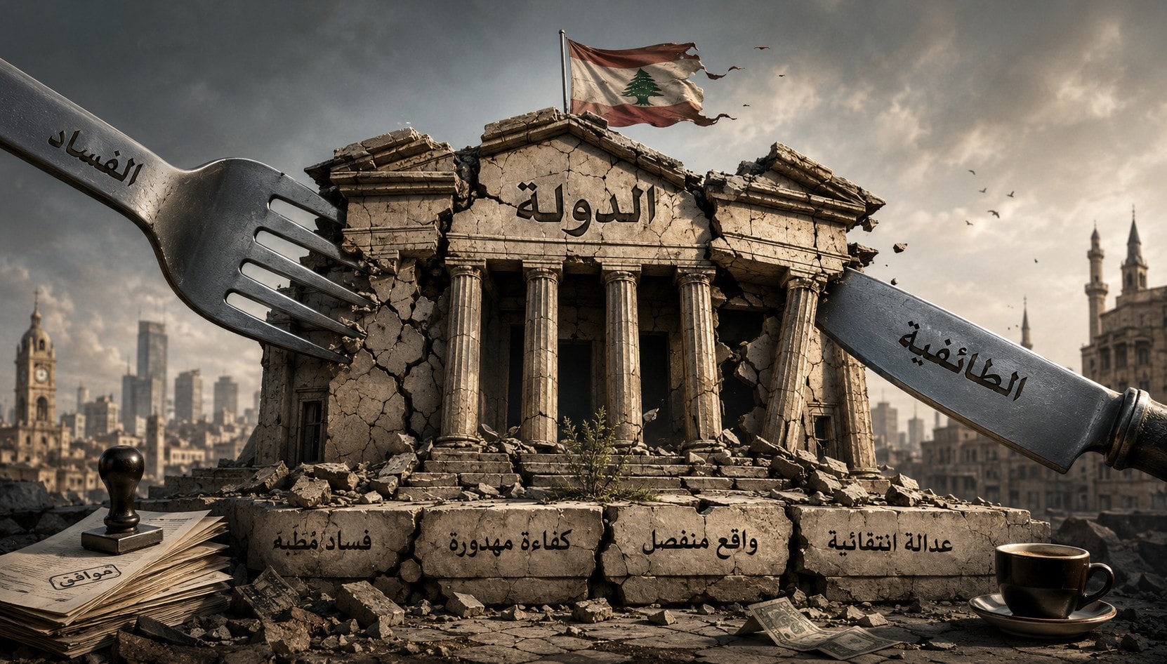 صورة مقال وليد الخطيب عن فساد لبنان - سنيب