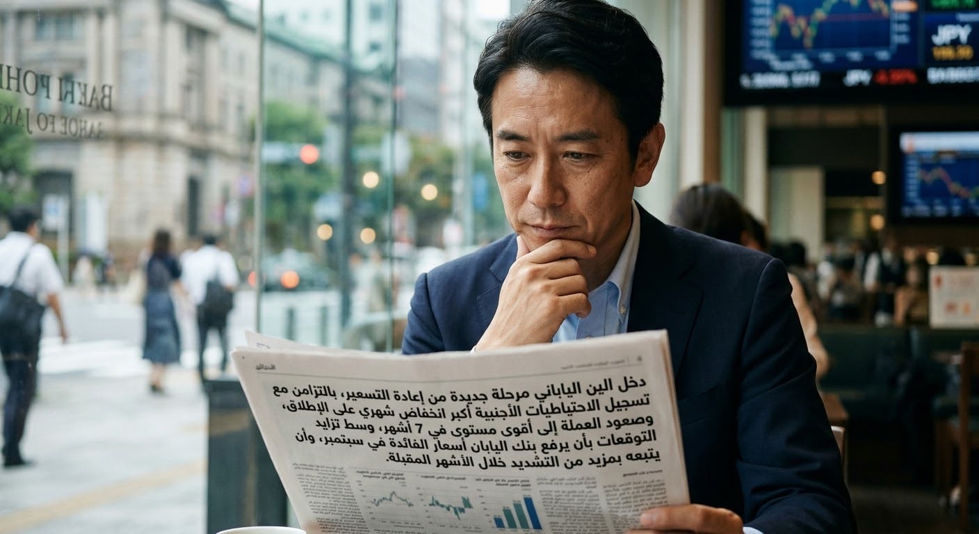 رجل يقرأ صحيفة ai