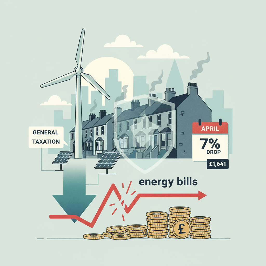 UK Energy Bills to See Significant Drop Amid Policy Shift