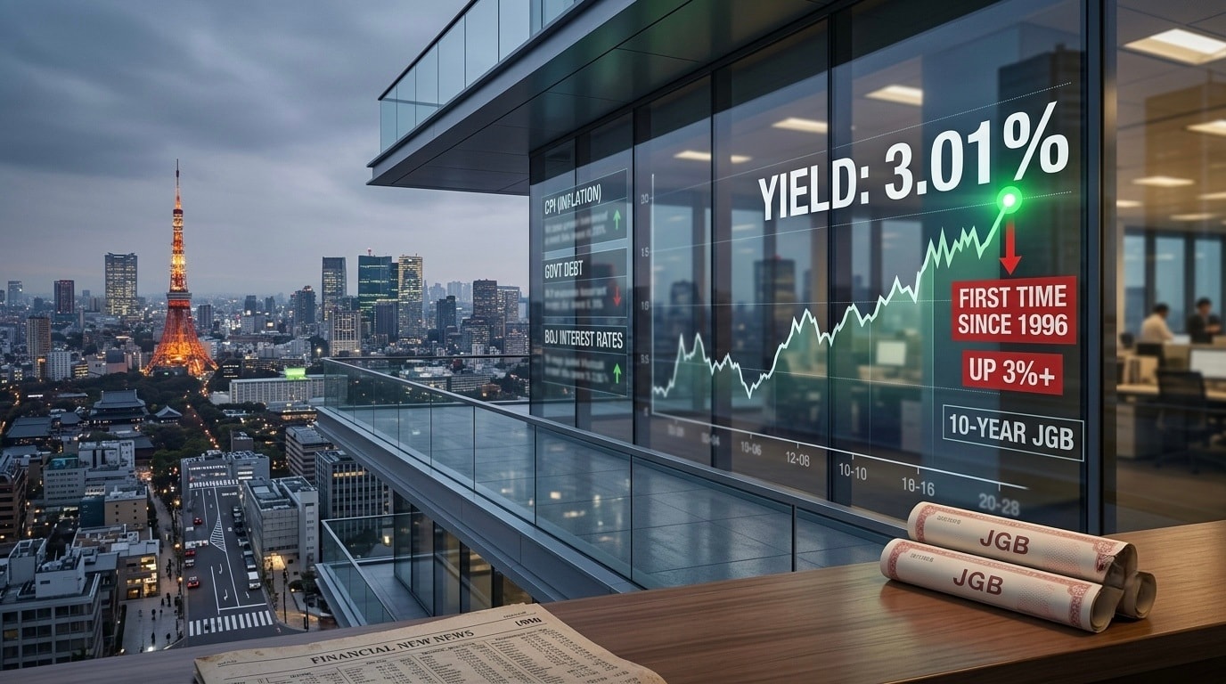 عوائد السندات اليابانية تتجاوز 3% ai