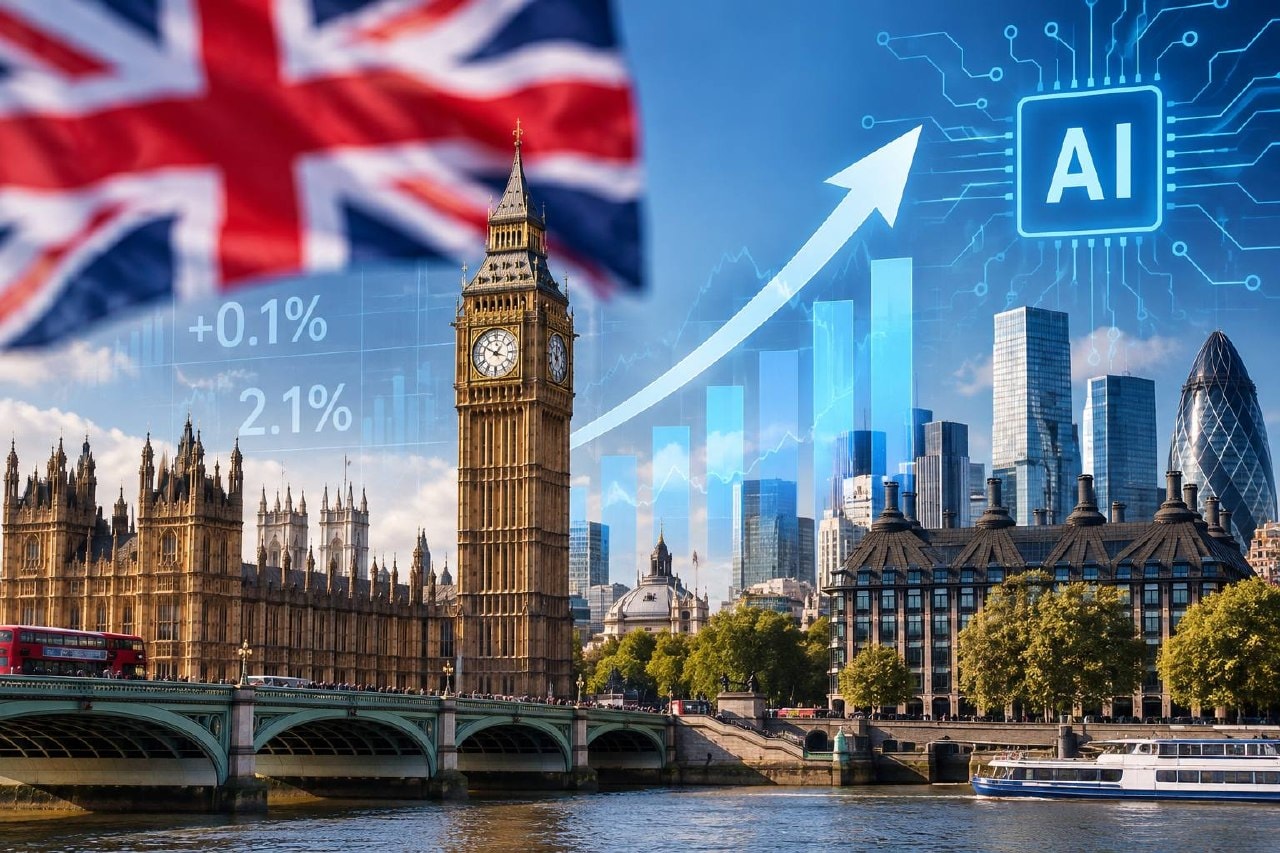 الذكاء الاصطناعي يعزّز النمو الاقتصادي في بريطانيا/ai