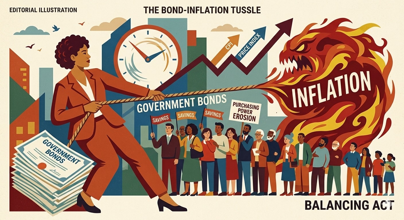تحاول الحكومات السيطرة على تضخم سندات الخزانة الذي يؤدي إلى تآكل القدرة الشرائية لدى المواطن ويمس بمدخراته