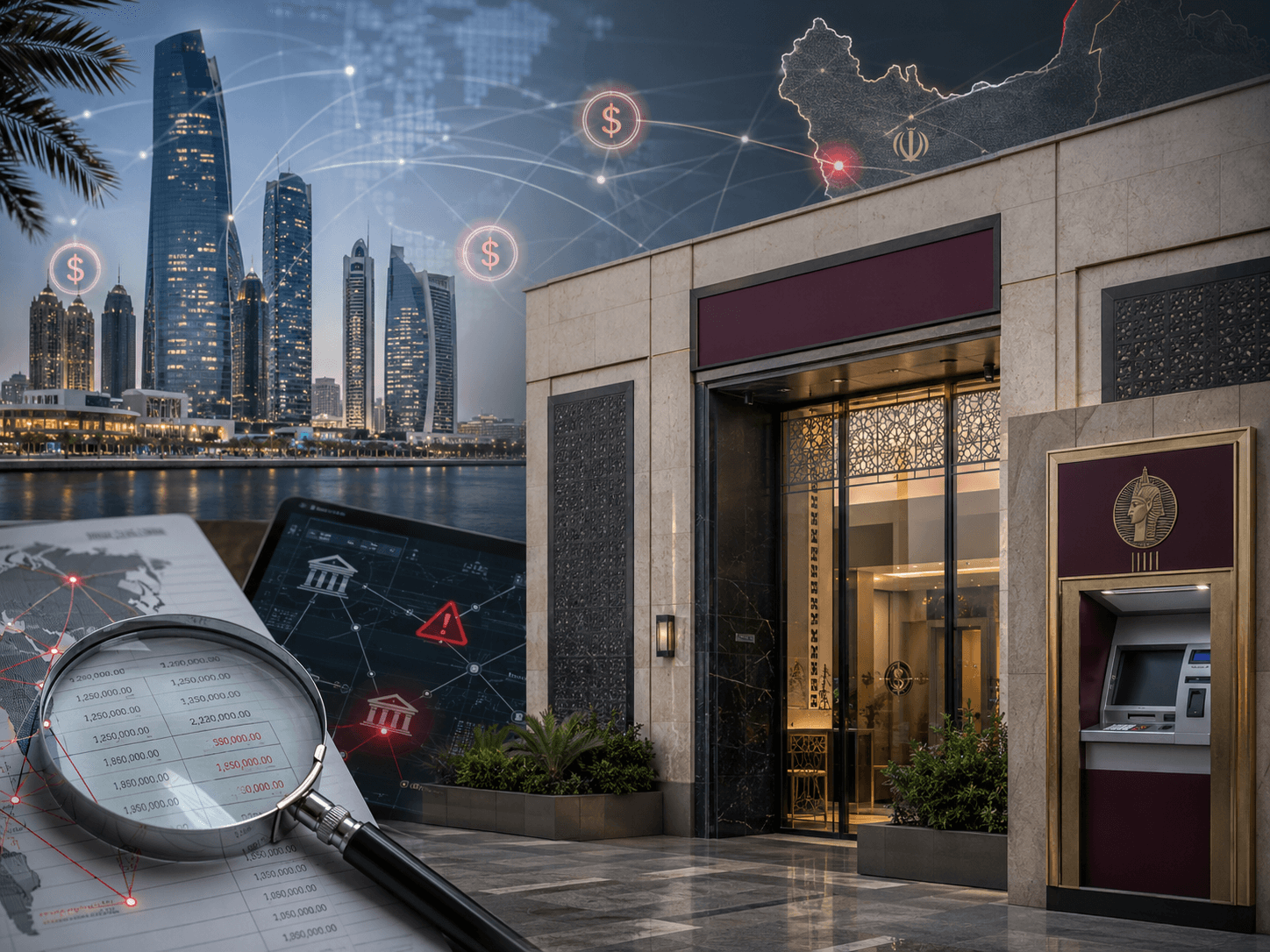 تحقيق إماراتي عاجل في فروع بنك مصر على خلفية عقوبات مرتبطة بإيران