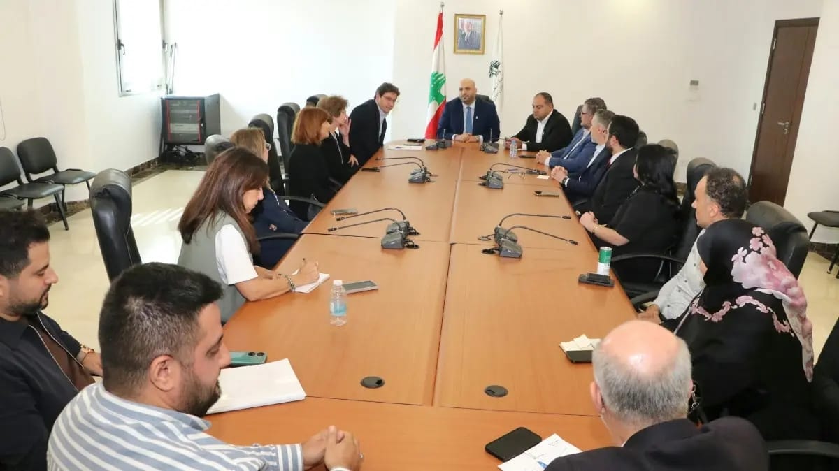 Health Minister Dr. Rakan Nasser El Din chairing the first meeting of the Organ Donation and Transplantation Committee at the Ministry