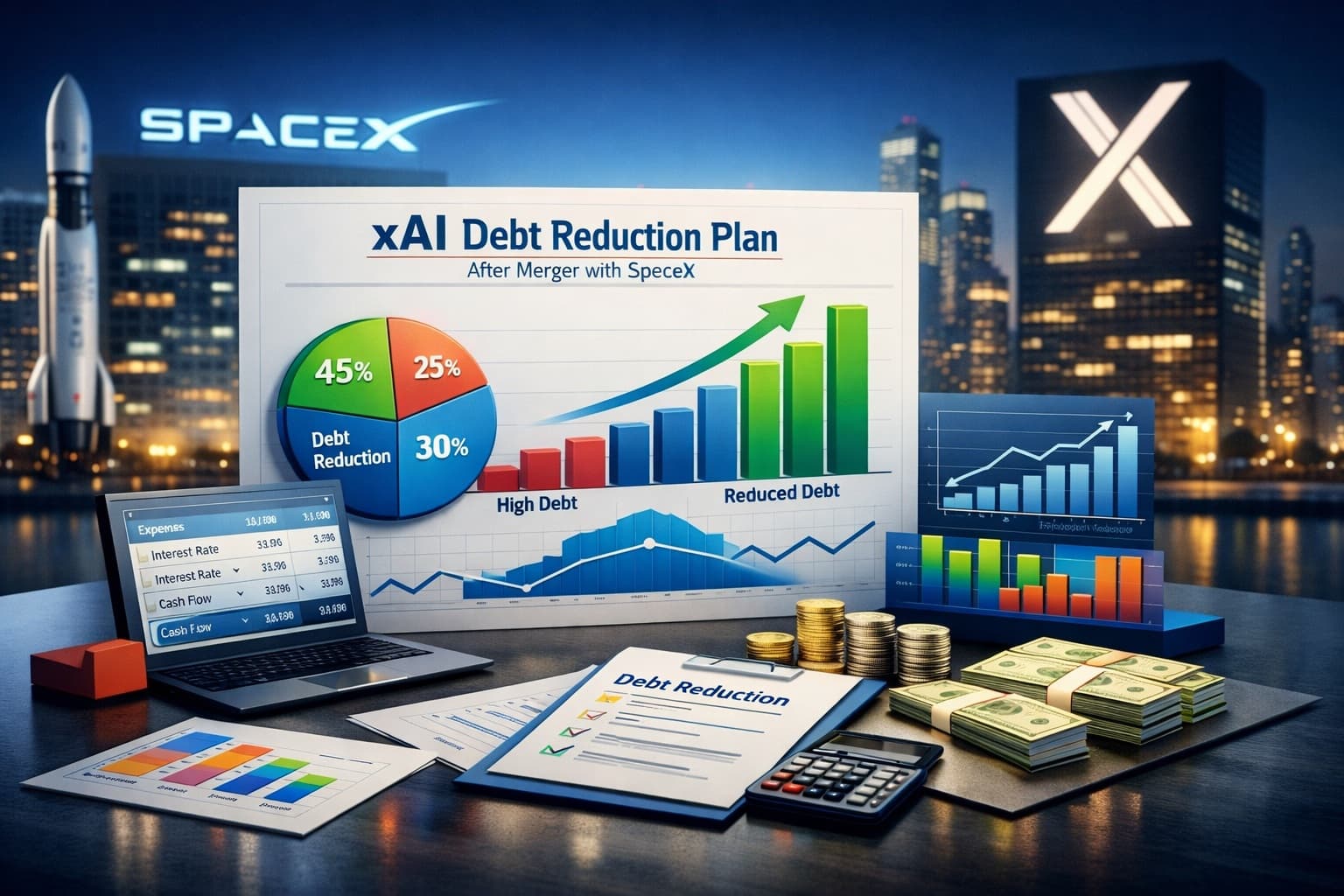 تمويل محتمل لتخفيف أعباء ديون ماسك قبل الطرح العام الأولي