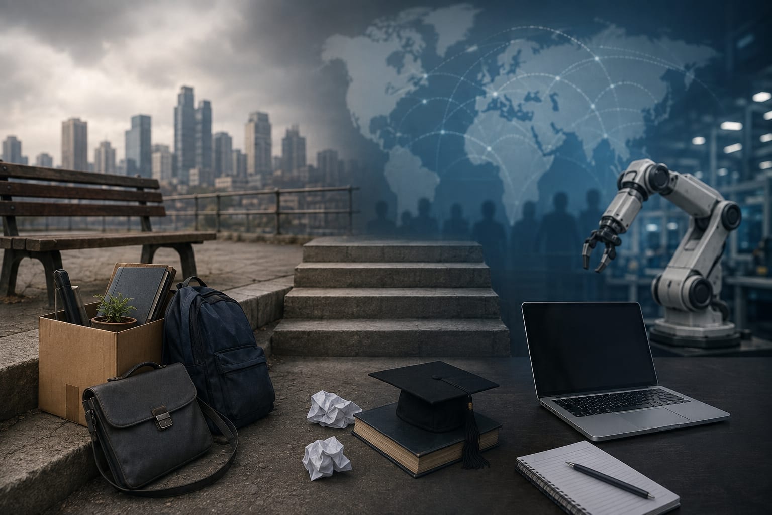 بطالة الشباب عالميًا ترتفع ai