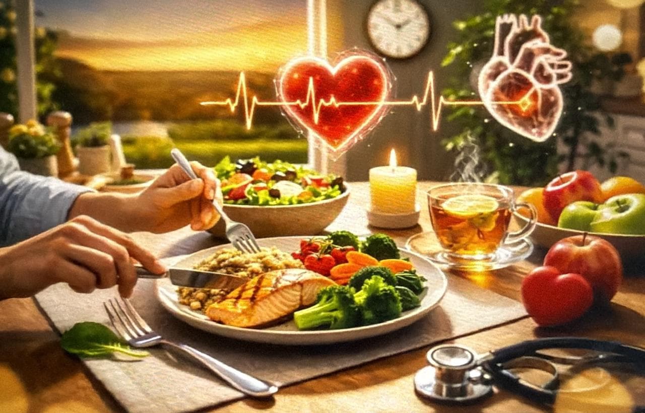 تناول العشاء مبكراً يعزز صحة القلب