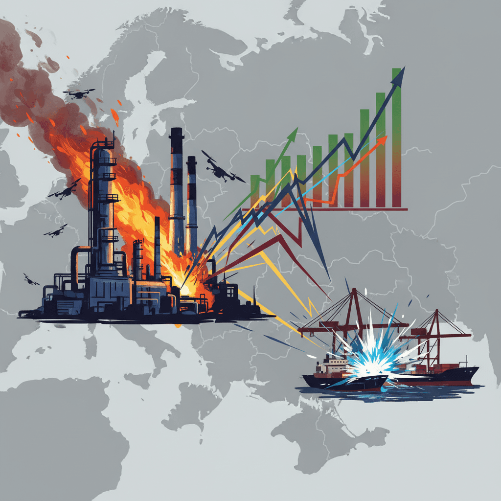 هجمات بطائرات مسيرة أوكرانية تستهدف منشآت نفطية وميناء في روسيا