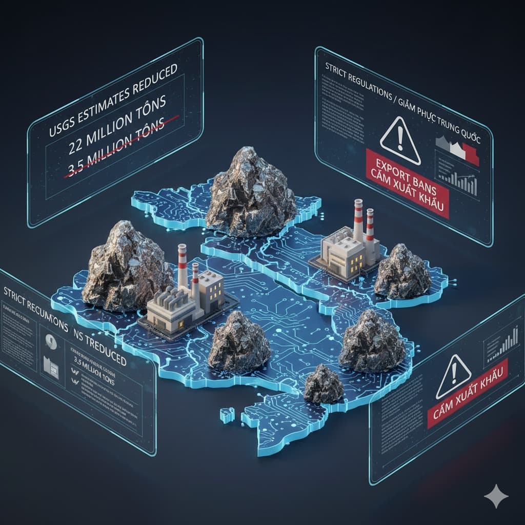 فيتنام تعدّل قانون المعادن وتمنع تصدير المعادن النادرة الخام