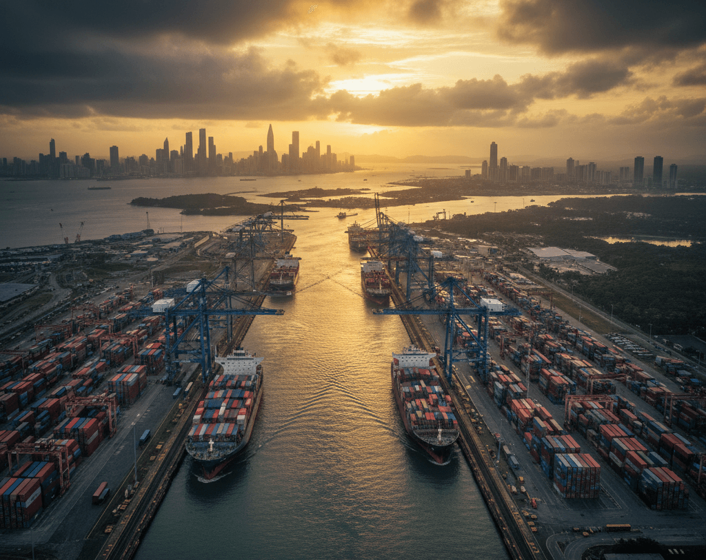 أزمة موانئ بنما وهونغ كونغ ai
