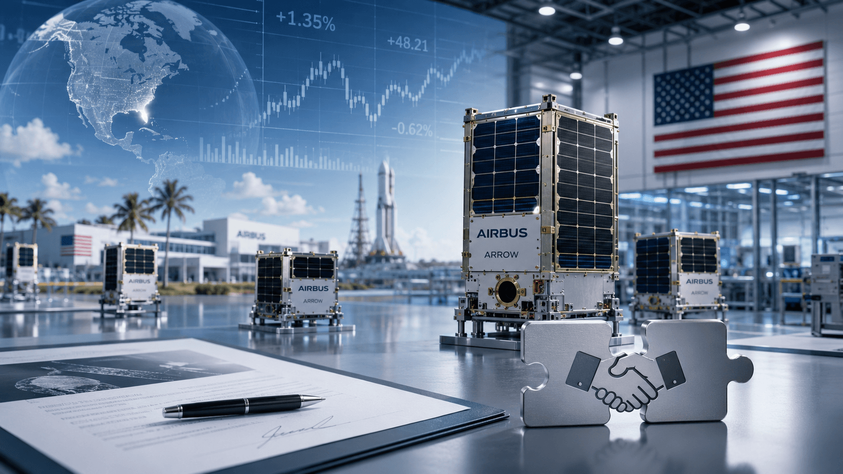 إيرباص تستكشف اهتمام مشترين بوحدتها الفضائية الأميركية