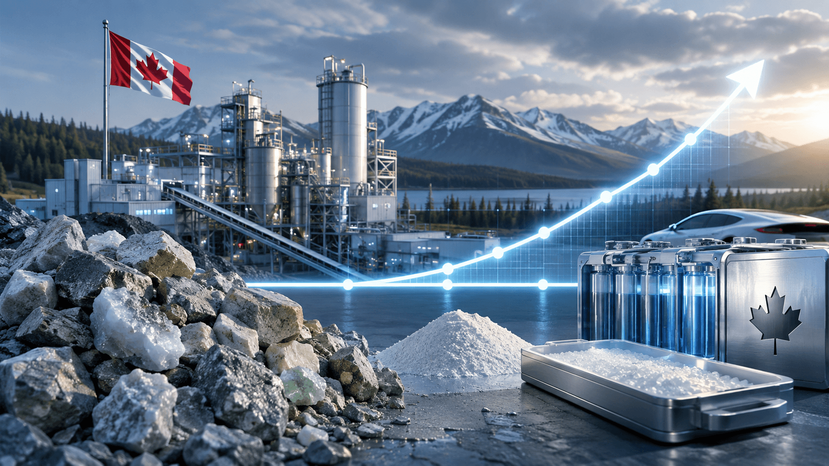 Elevra Lithium تؤمّن سعراً مضموناً لإمدادات مصنع ليثيوم كندي