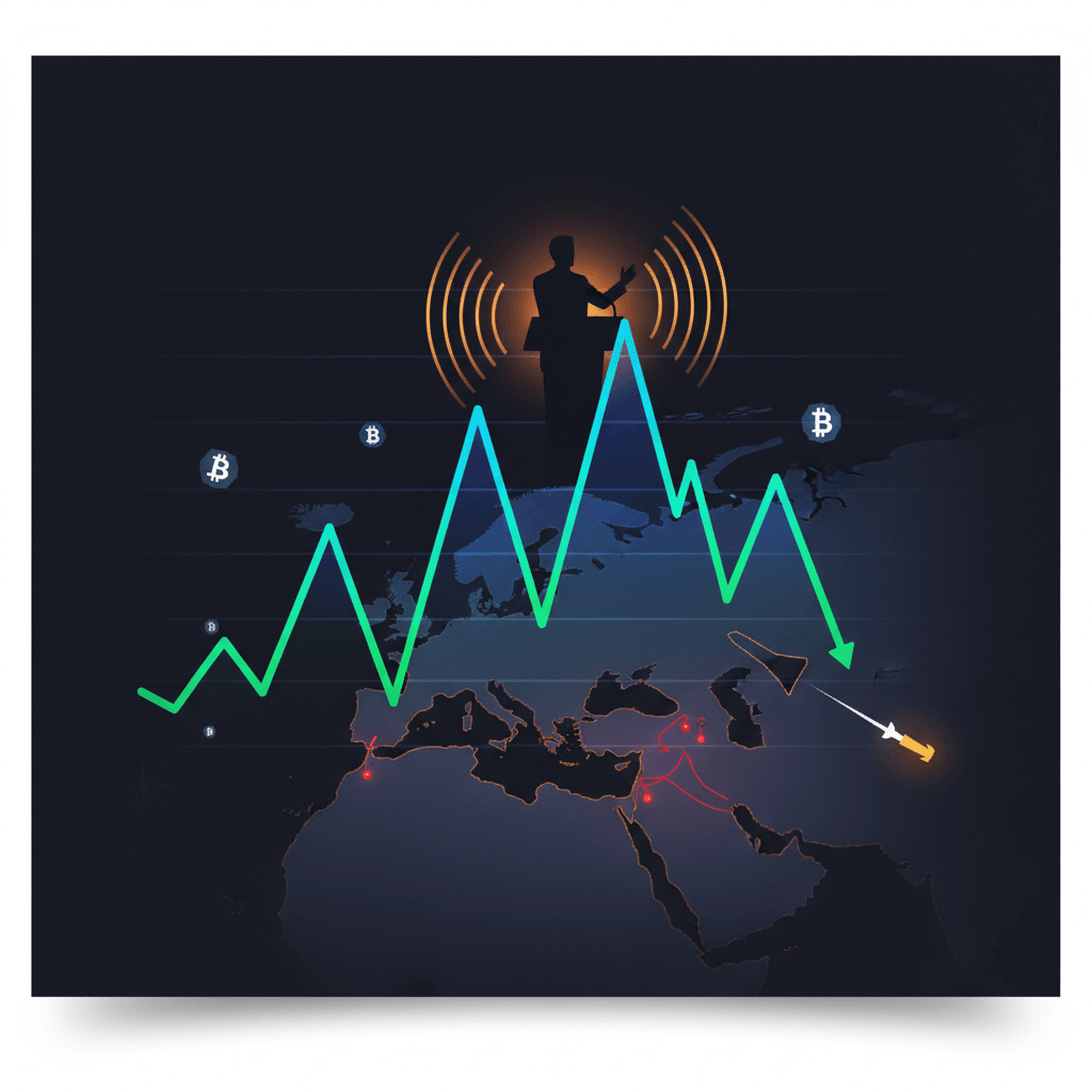 Bitcoin's Price Fluctuations Amidst Trump's Speech and Geopolitical Concerns