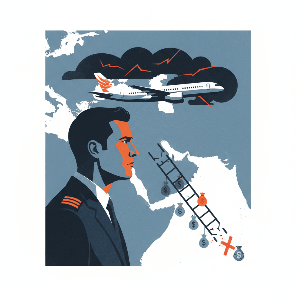 Airline Pilots Fear Career Repercussions for Refusing Risky Middle East Flights