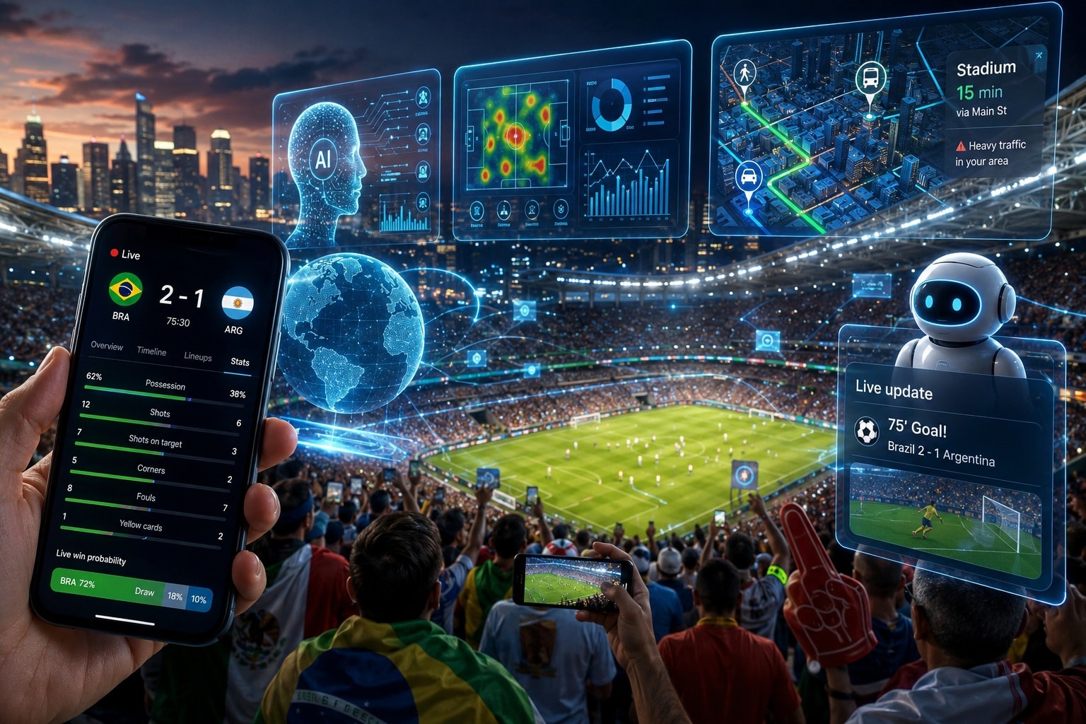 مواكبة كأس العالم عبر تقنيات الذكاء الاصطناعي ai