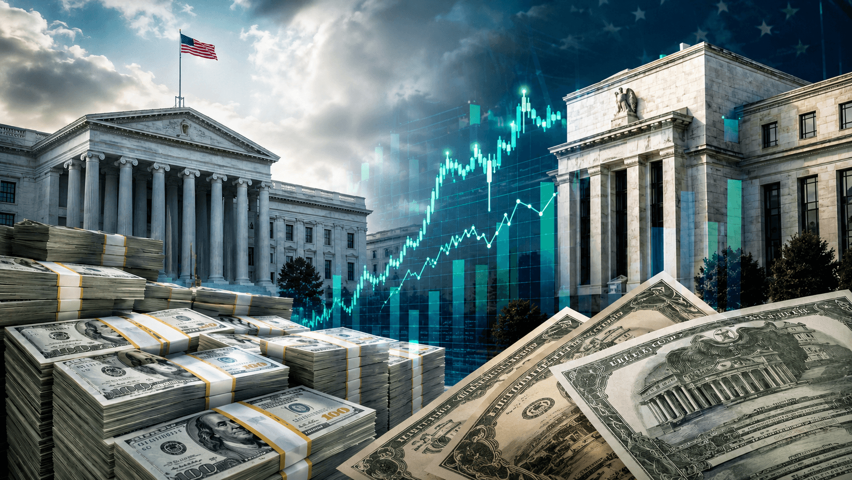 الخزانة الأميركية تدرس استخدام نحو تريليون دولار لدعم سوق السندات