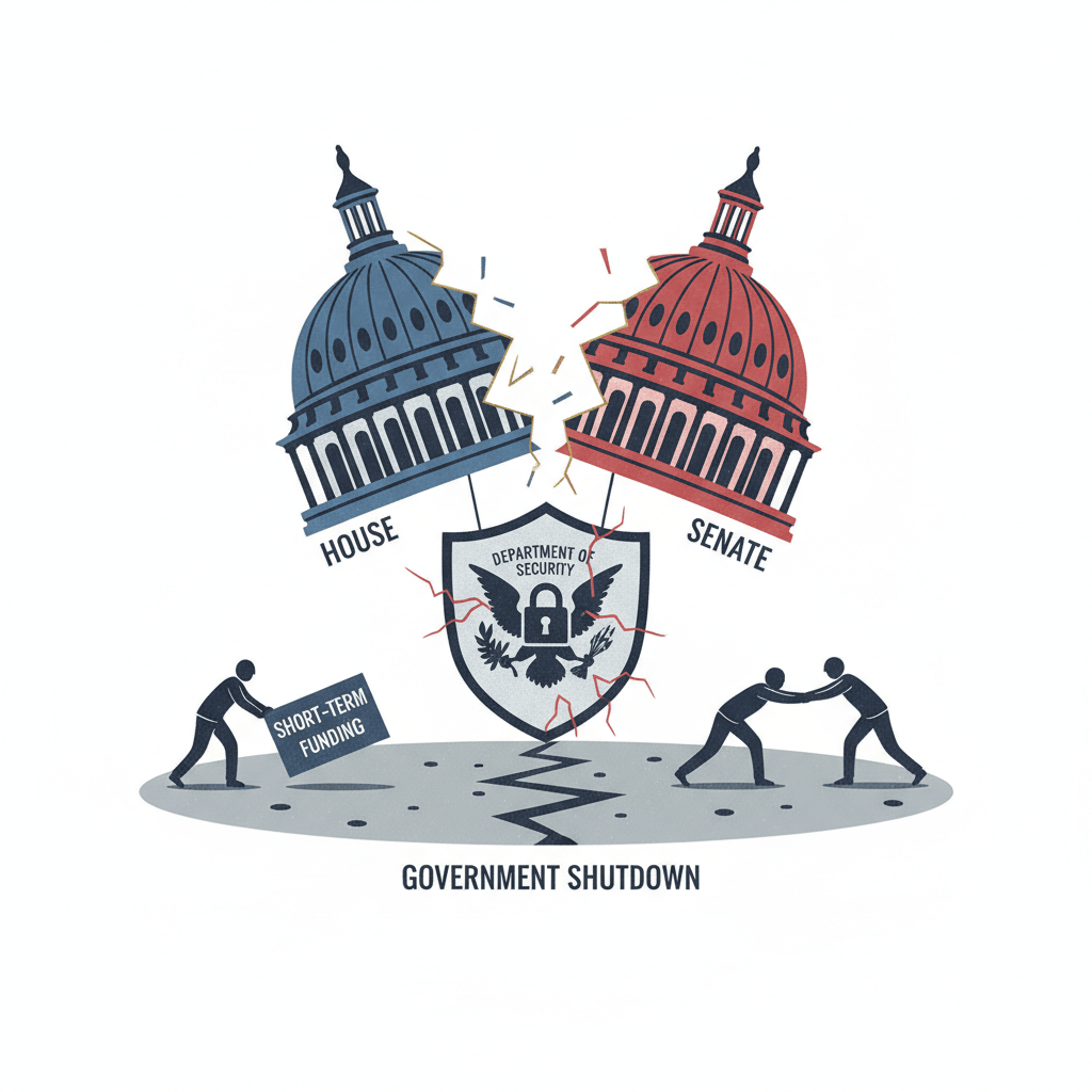 House Approves Short-Term DHS Funding Amidst Senate Stalemate