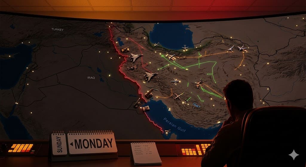 إيران تغلق مجالها الجوي غرباً وتقيّد الرحلات المدنية حتى الاثنين