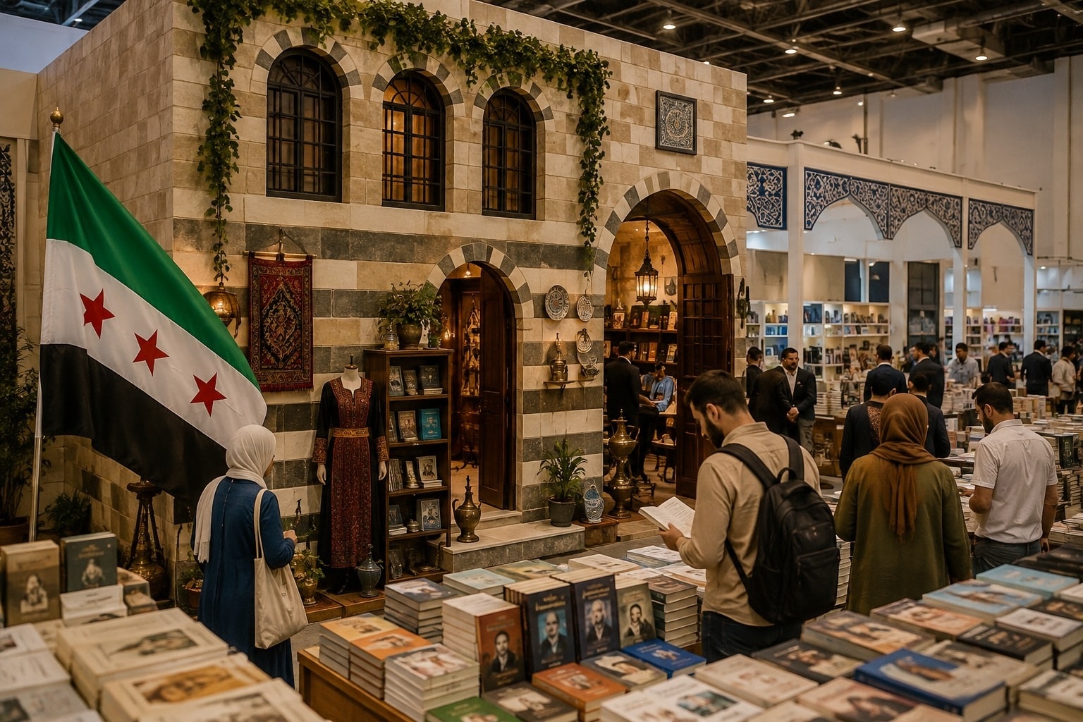 جناح سوري بطابع دمشقي يبرز التراث والثقافة السورية وسط مشاركة دولية واسعة في المعرضAi