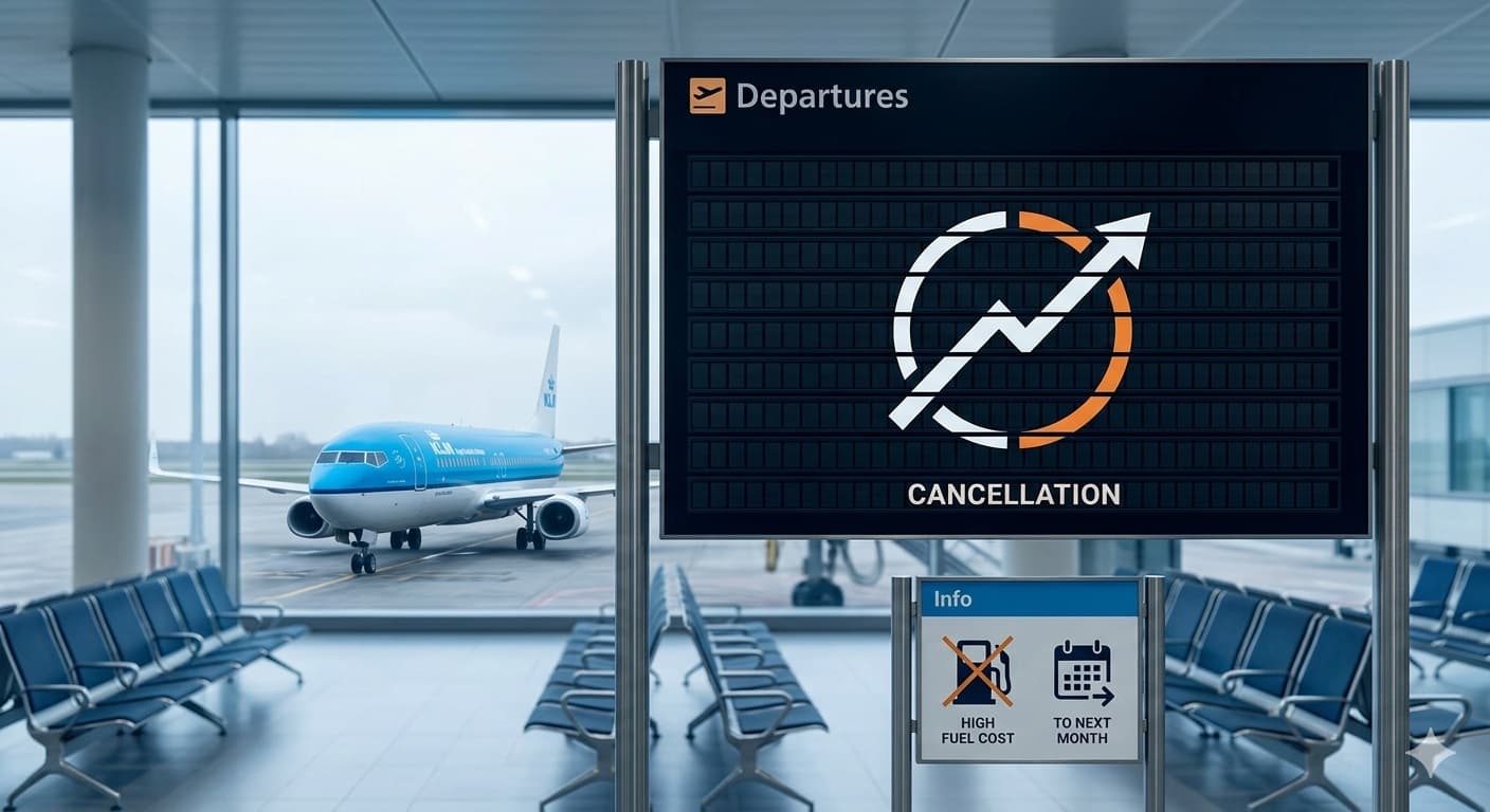 طيران كيه إل إم تلغي 160 رحلة أوروبية الشهر المقبل بسبب تكاليف الوقود