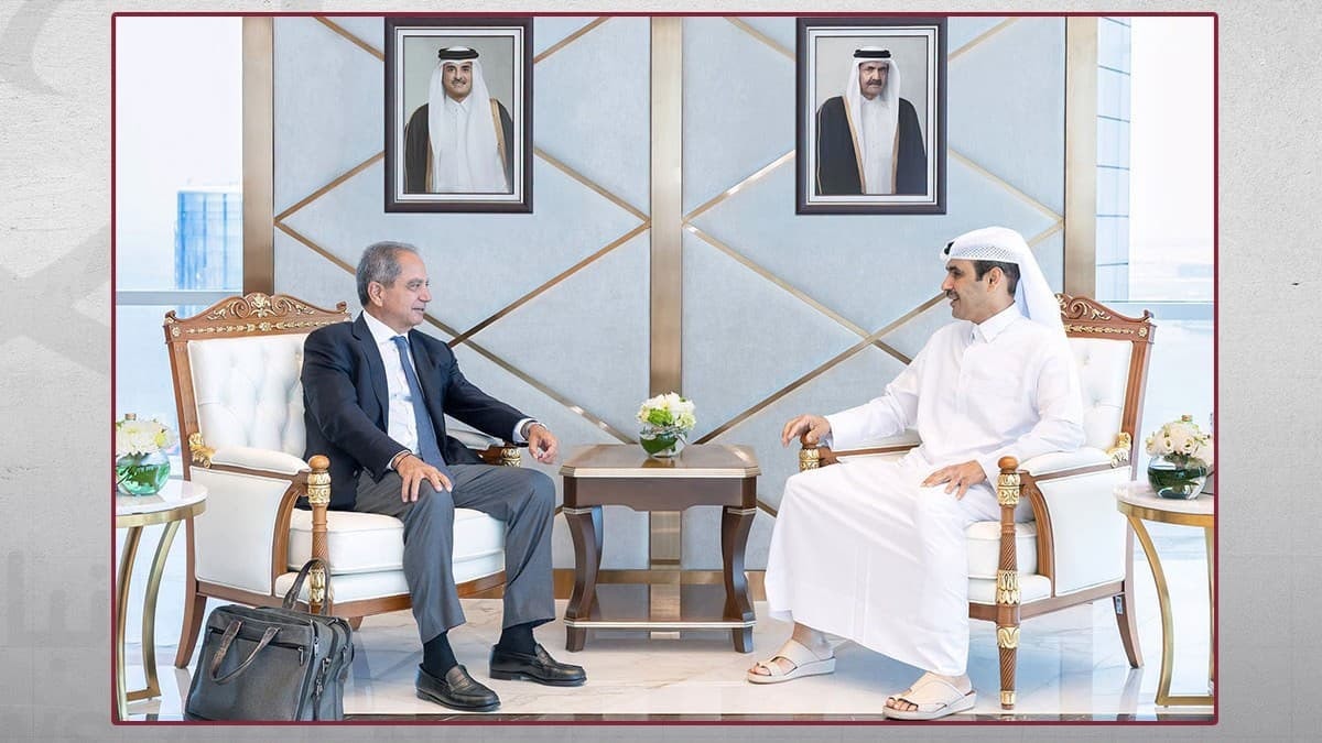 الوزير القطري لشؤون الطاقة ووزير الطاقة والمياه اللبناني